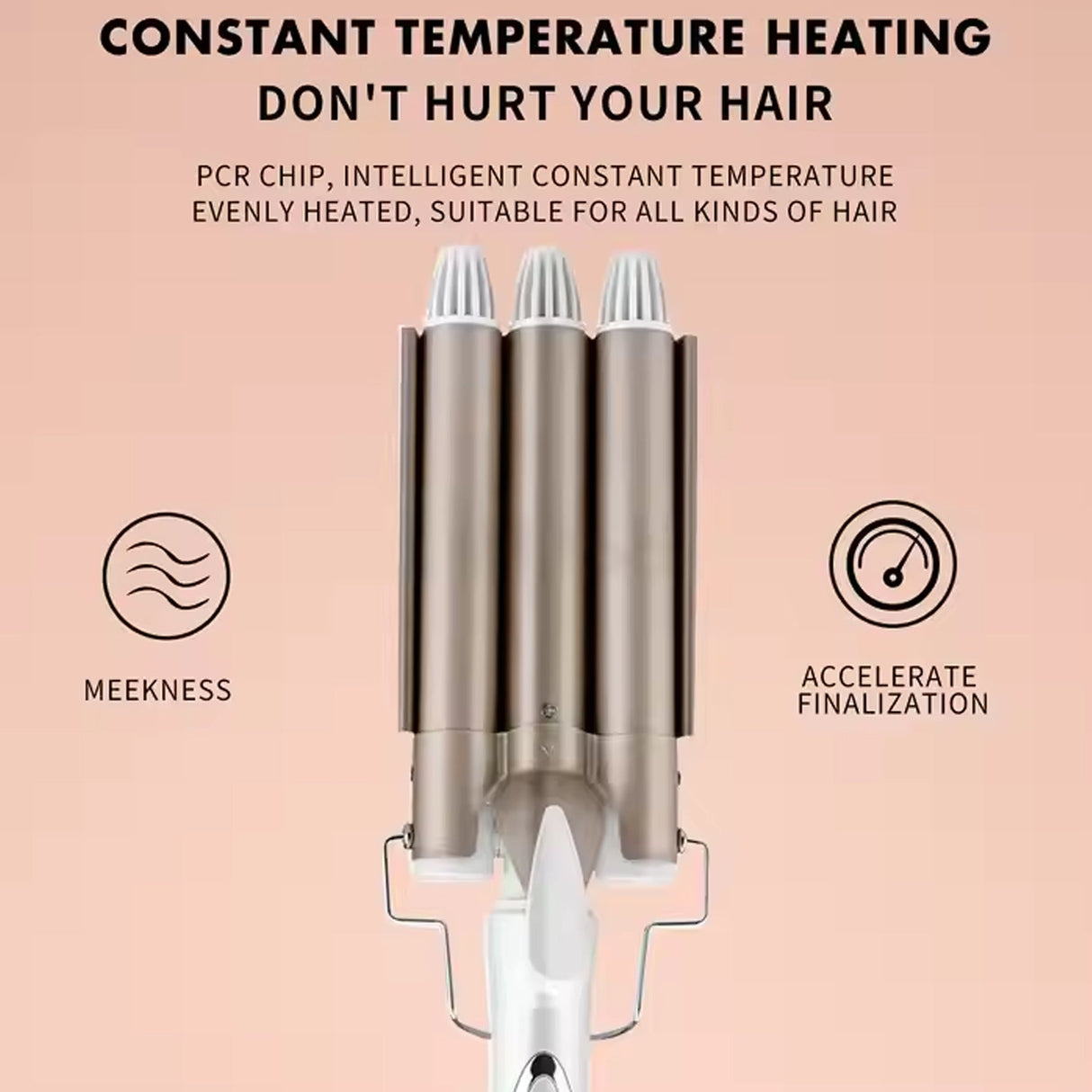 3 Barrel Hair Curling Iron Ceramic Hair Waver Professional Styler for All Hair Types