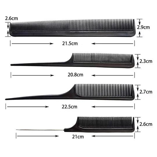 Pack Of 10 Piece Professional Hair Styling Comb Set. (240)