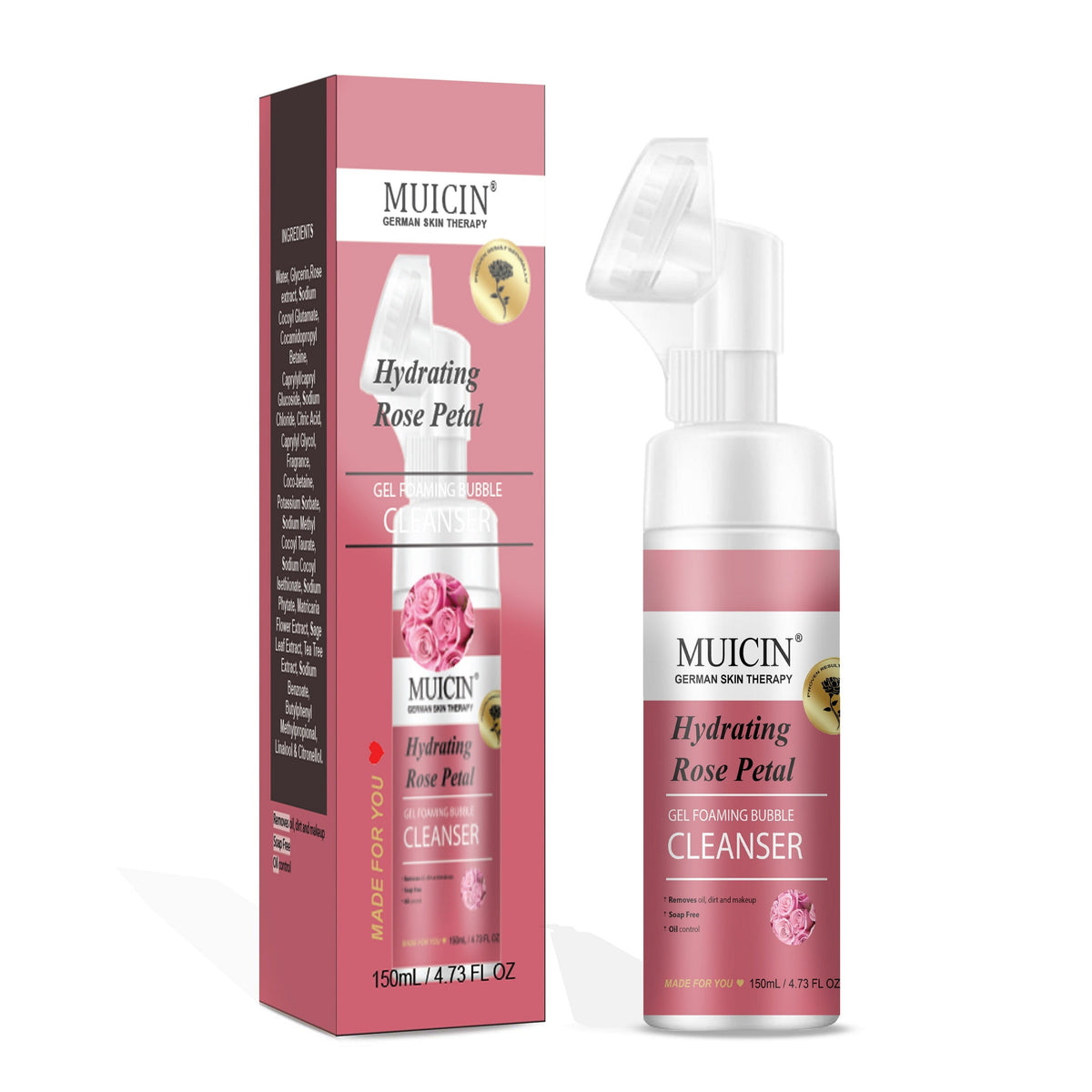 MUICIN - Rose Petal Gel Foaming Bubble Cleanser - 150ml Muicin