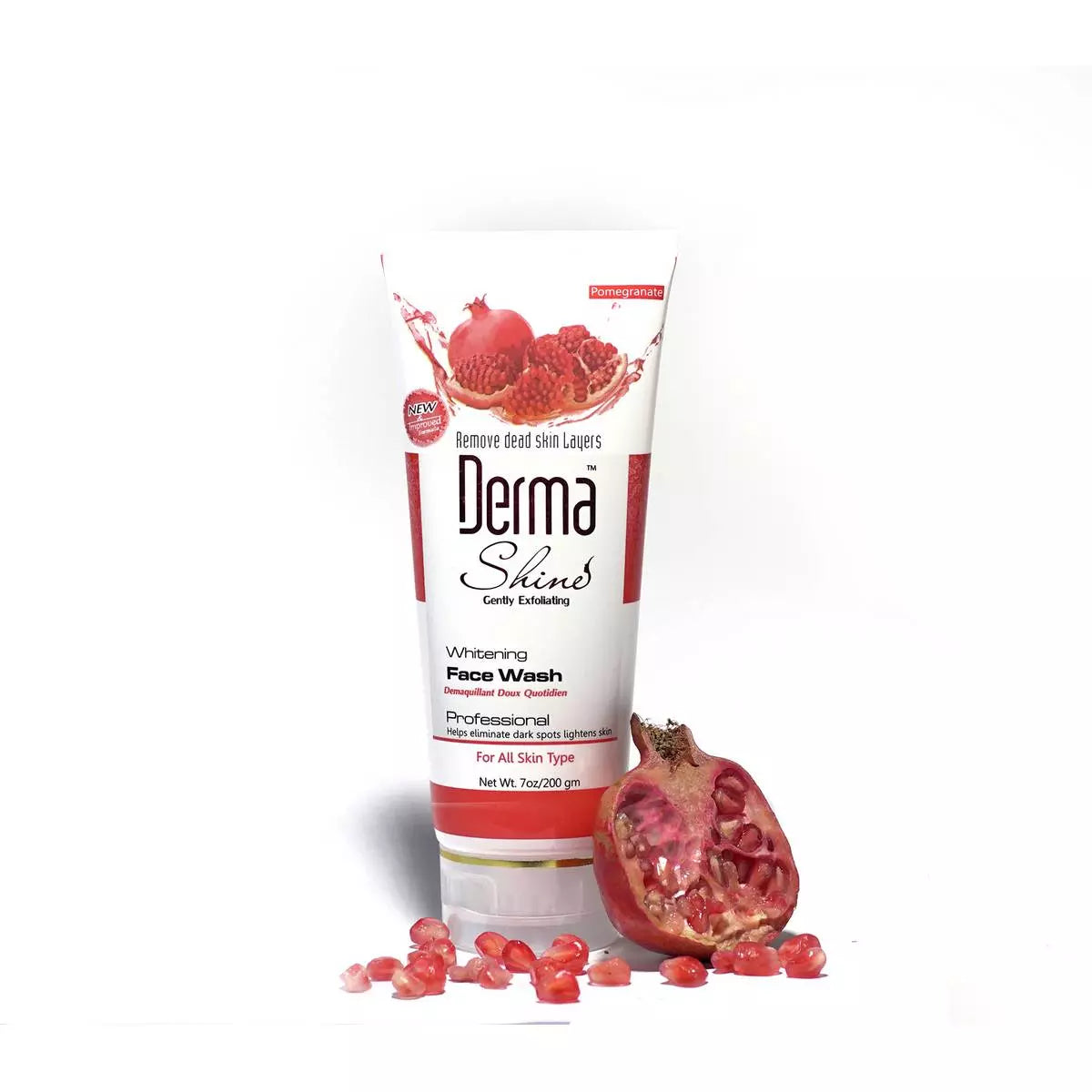 Derma Shine Whitening Face Wash Pomegranate 200ml