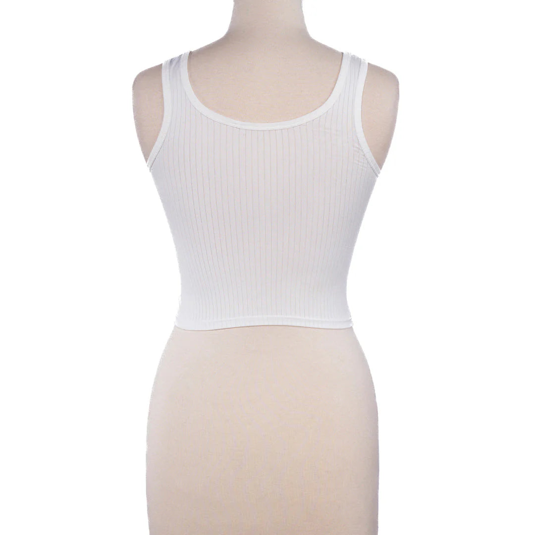 Round Neck Padded Camisole - 1985