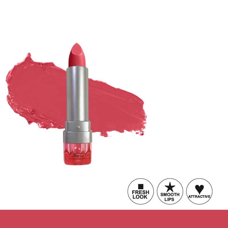 Glamorous Face Matte Lipstick Vitamin E & Aloe Vera Extracts (Pink Case) (40 Colors)