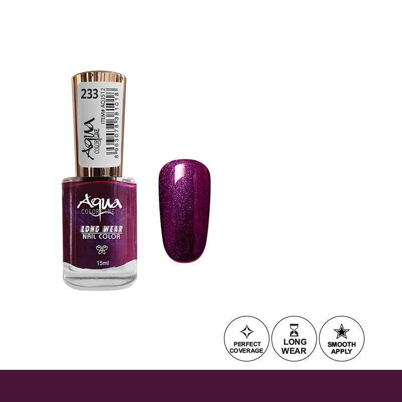 Aqua Color Line 50 Colors Long Wear Nail Polish