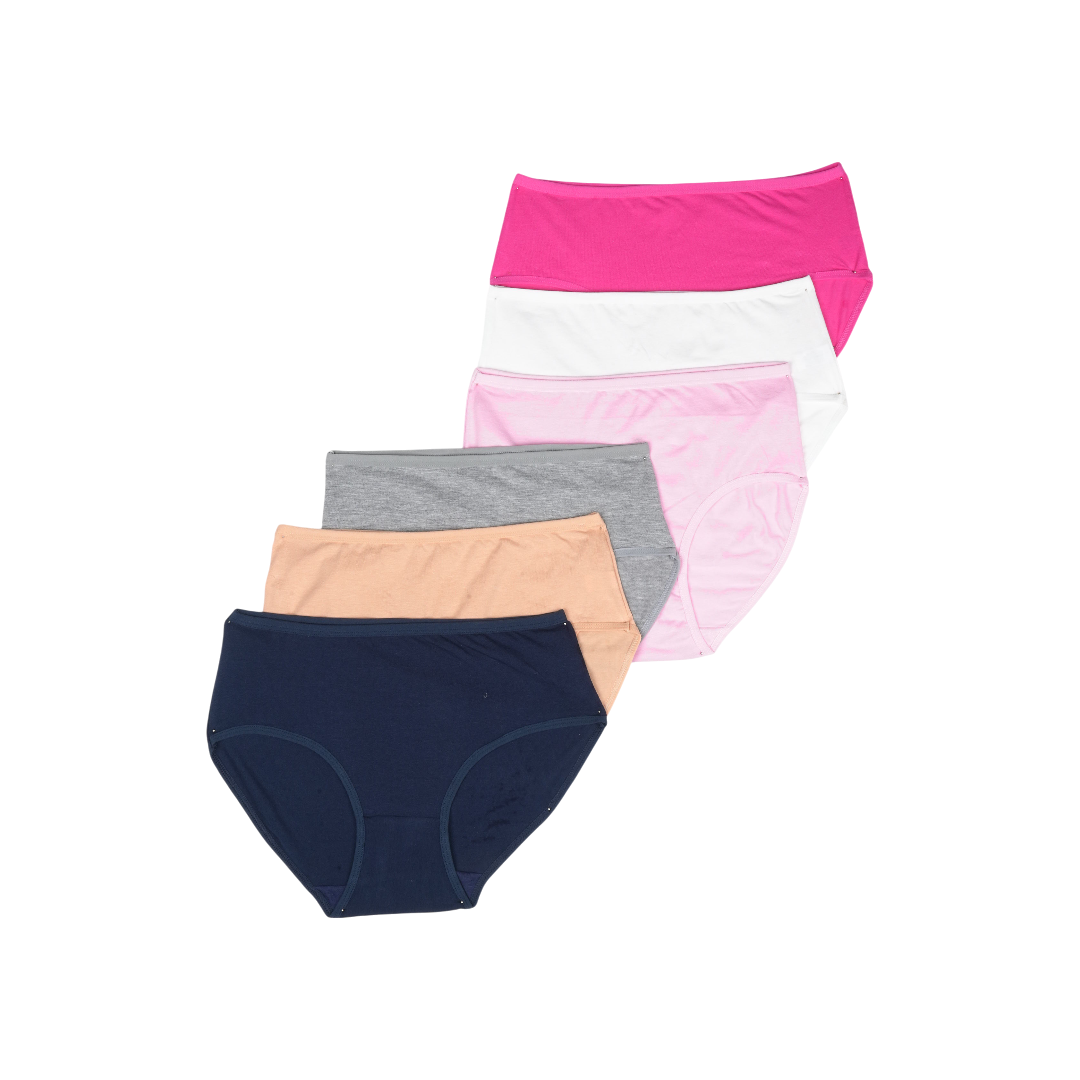 Belleza Lingerie Multi Color Brief Panty Pack Of 6-B241 Belleza Lingerie