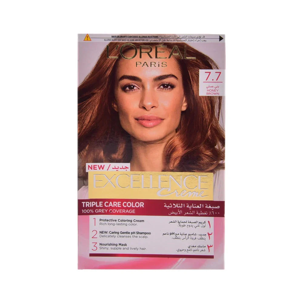 LOREAL EXCELLENCE CREME HONEY BROWN 7.7 PC Loreal
