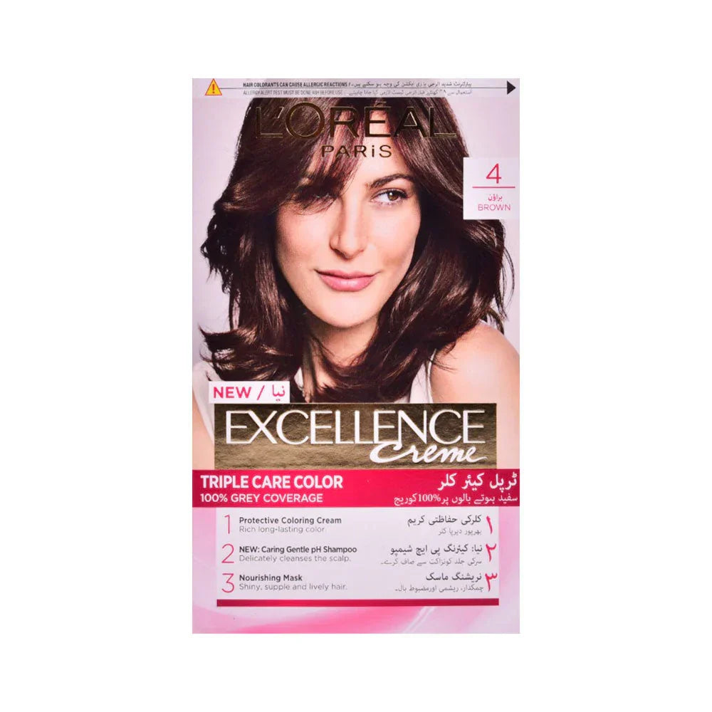 LOREAL EXCELLENCE 4 BROWN - PAK Loreal