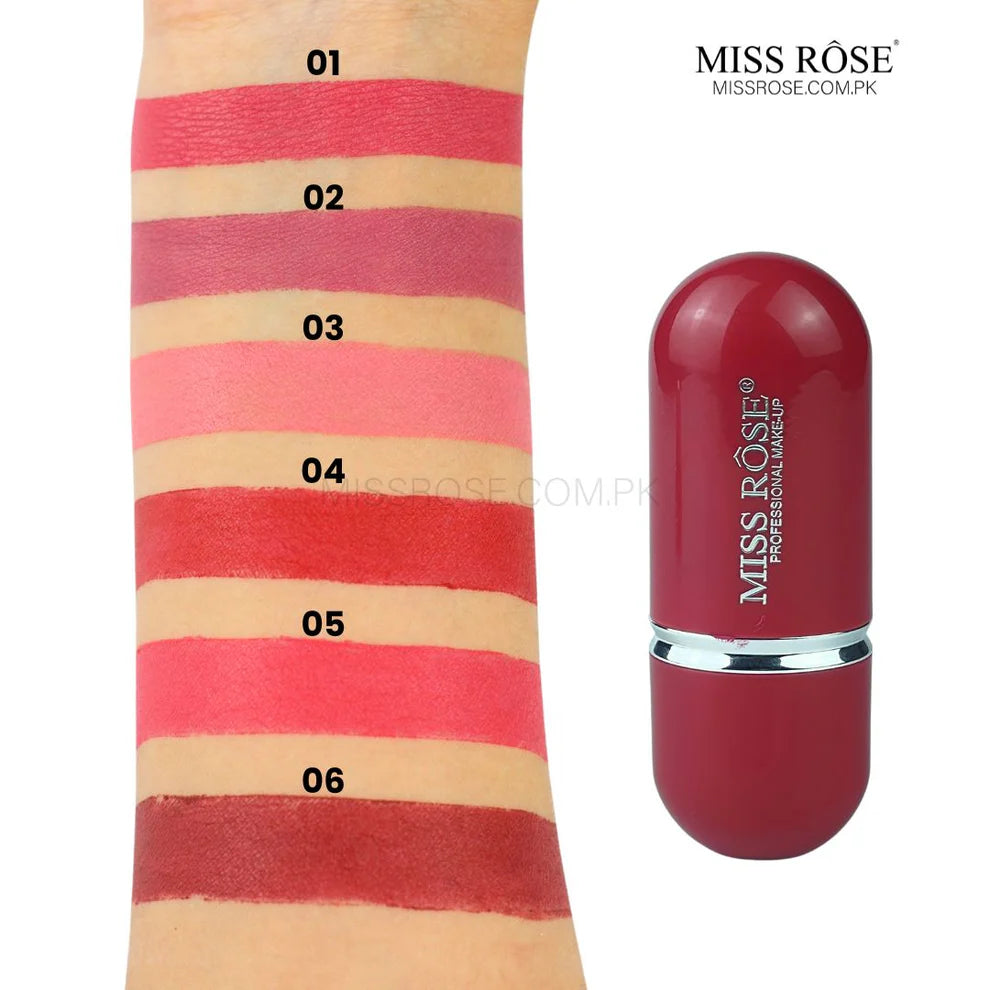 Miss Rose Coral Charm Capsule Lipstick
