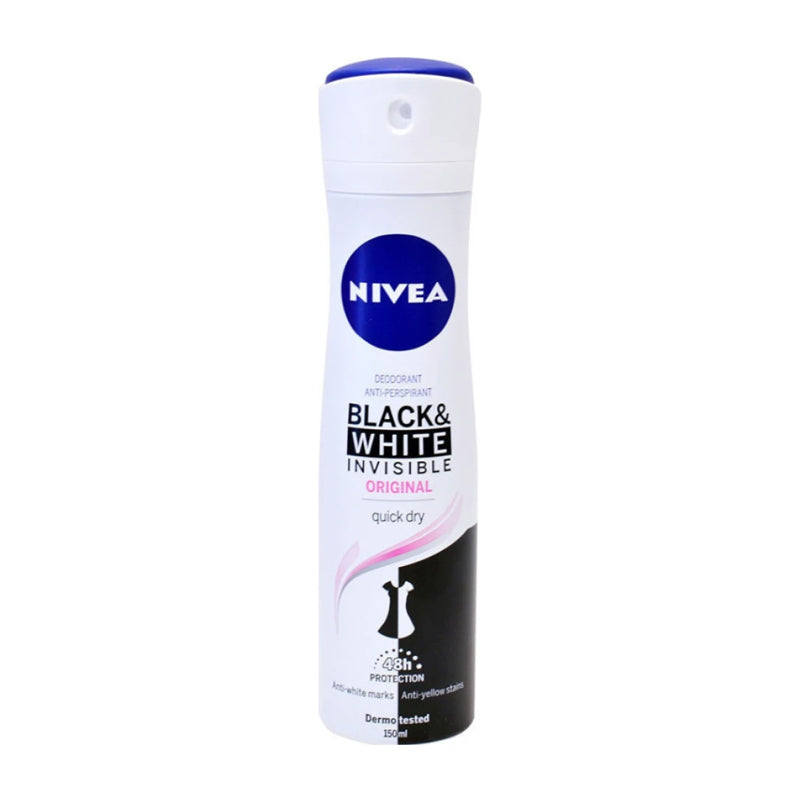 Nivea Women Invisible White & Black Body Spray 150ml Nivea