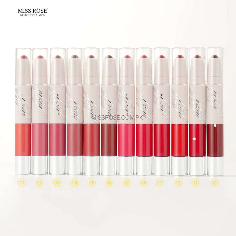 Miss Rose 2 in 1 Lipstick & Lip Gloss