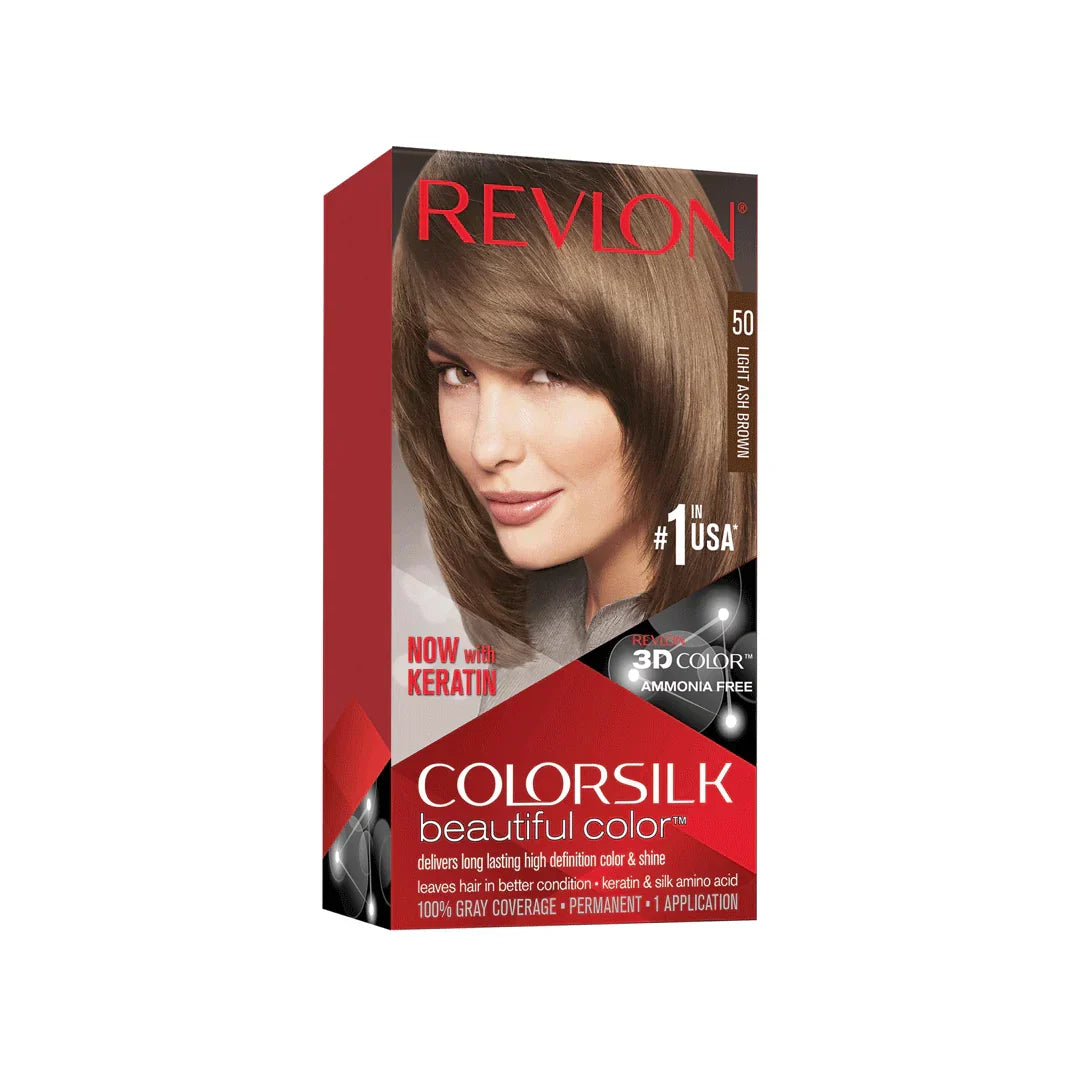 Revlon Silk - 50 Light Ash Brown Hair Color Revlon