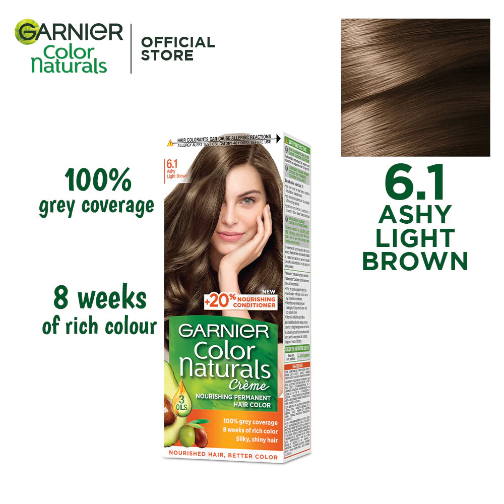 Garnier - Color Naturals Crème Hair Color - 6.1 Ashy Light Brown