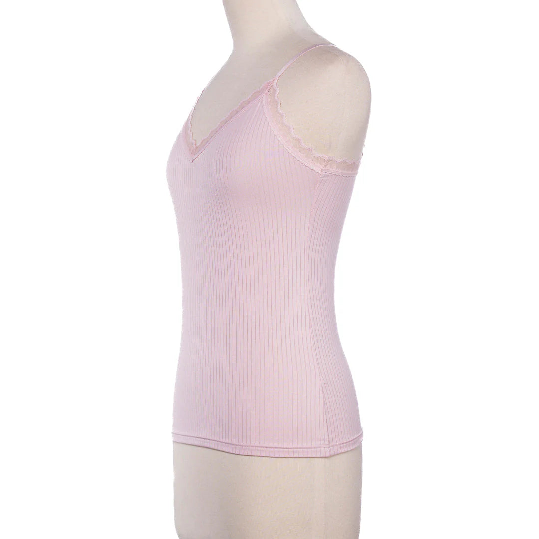 Belleza Lingerie V-Neck String Camisole - 6046