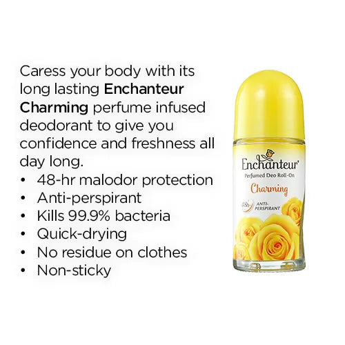 Enchanteur Soft Smooth White Charming Roll On 50ml