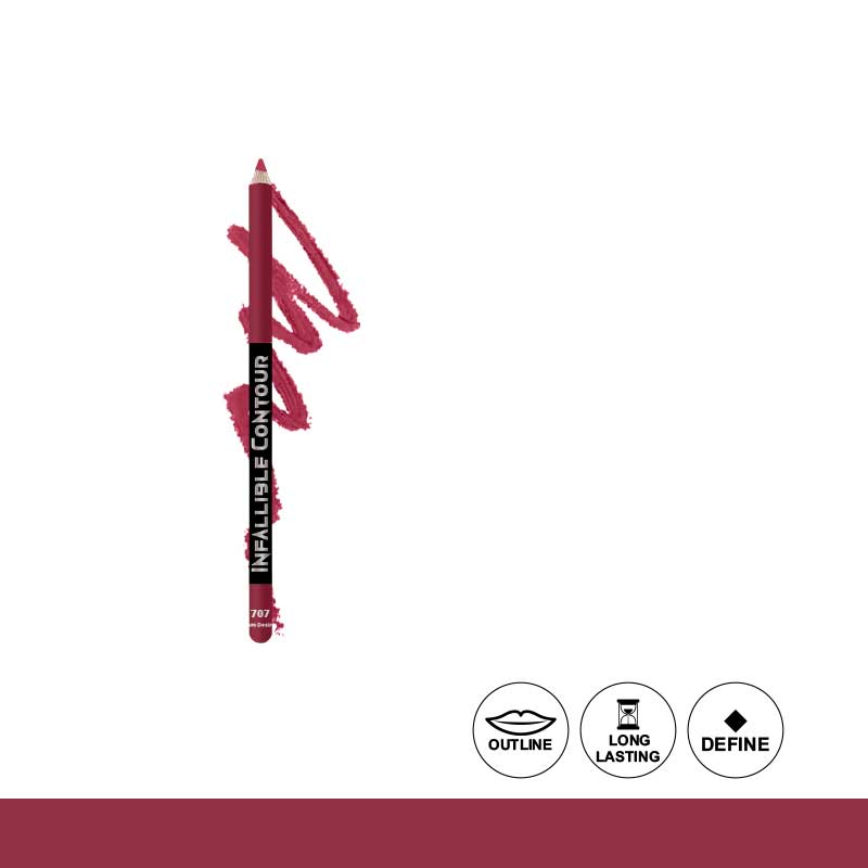 Glamorous Face Infallible Smooth Touch Matte Eye & Lip Contour Pencil 707 Bubble Pop