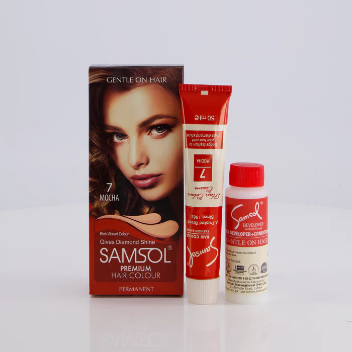 Samsol Hair Colour - 7 Mocha - Non Metallic Dye