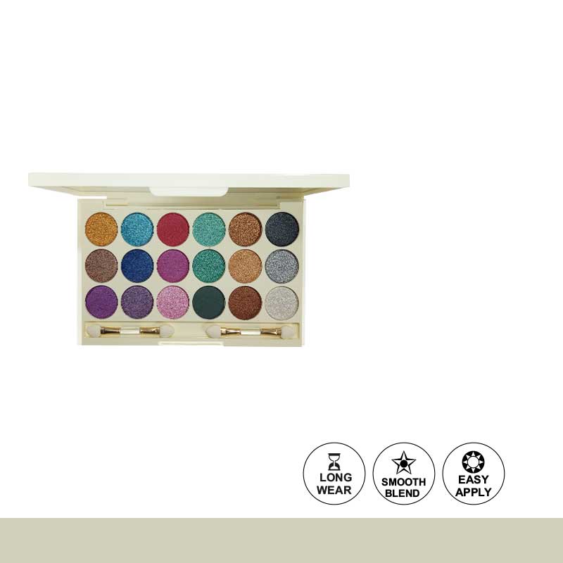 Glamorous Face 18 Color Wet Makhmally Eyeshade Kit (2 Groups)