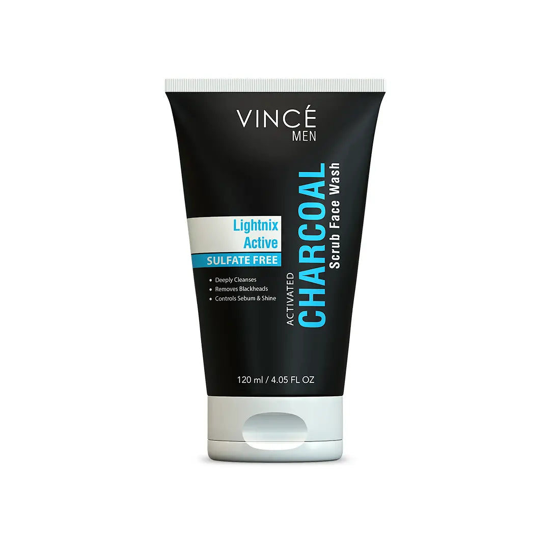 Vince Charcoal Scrub Face Wash for Men