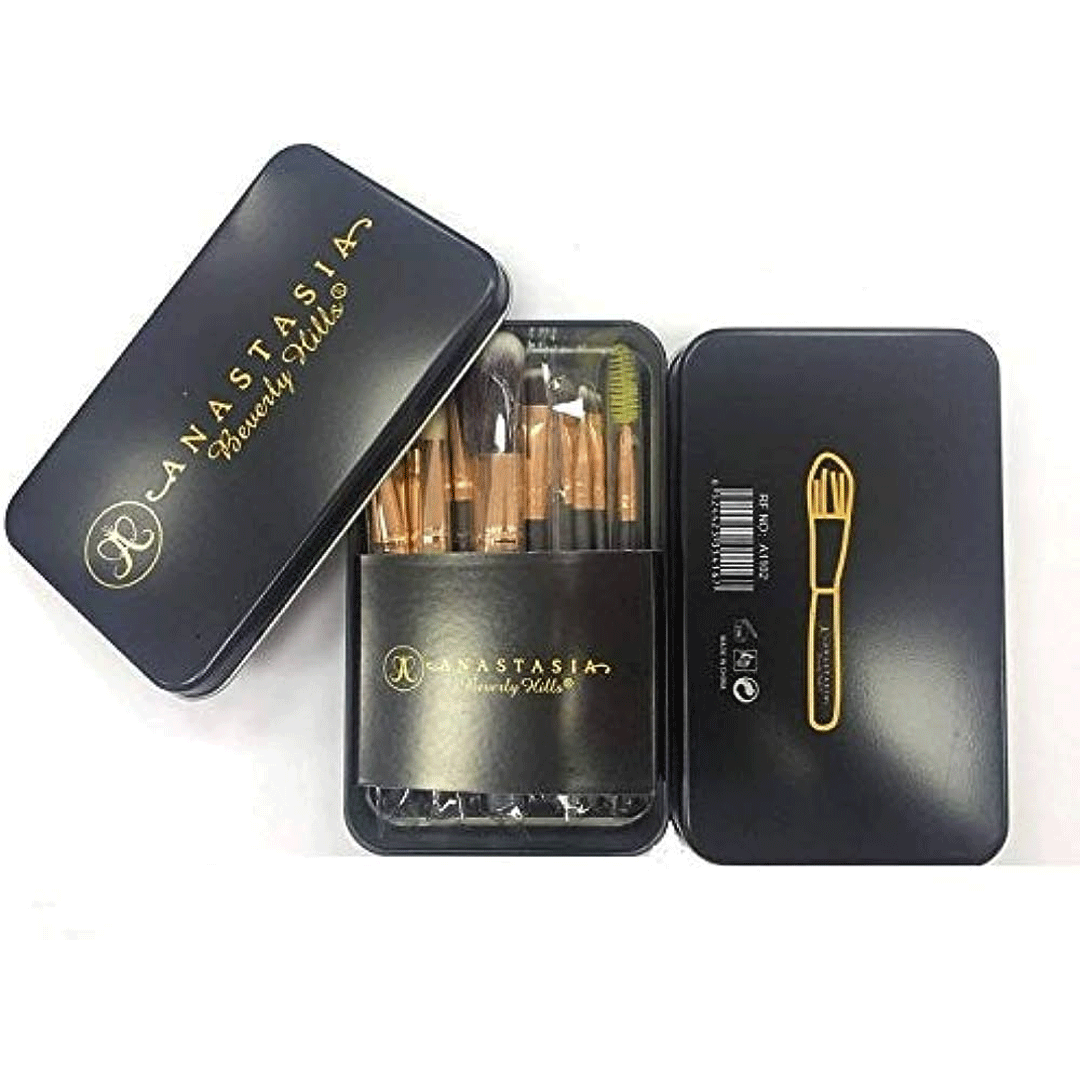 Anastasia Metal Makeup Brushes Set Anastasia