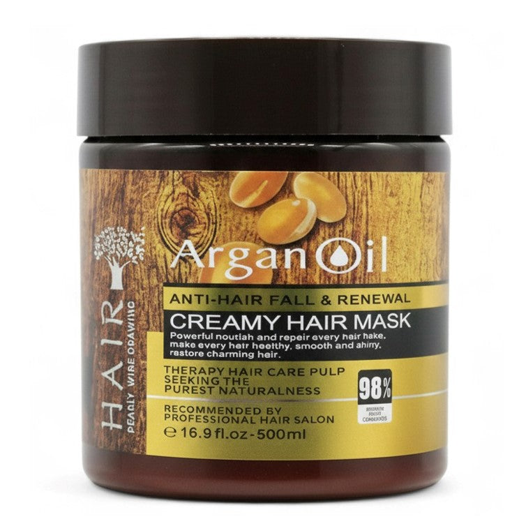 Argan Oil Anti Hair Fall & Renewal Creamy Hair Mask 500ml Beauty Shope