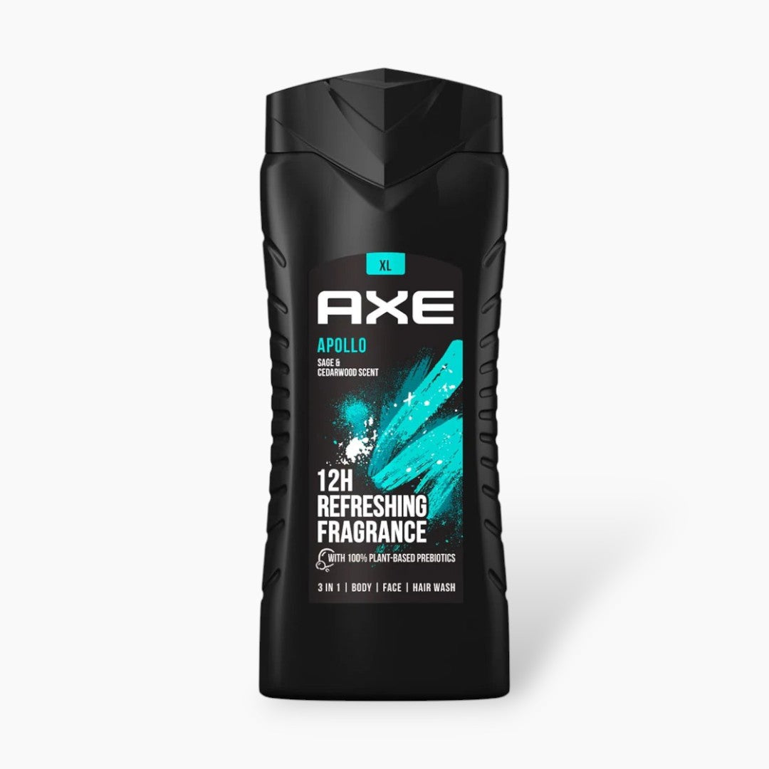 Axe 3 In 1 Apollo Body Wash 400ml Axe