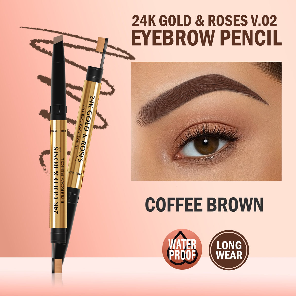 24K Gold & Roses V.02 Eyebrow pencil