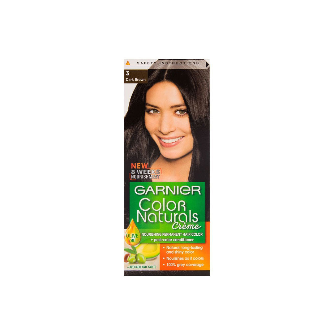 Garnier Color Naturals - 3 Dark Brown Hair Color Garnier