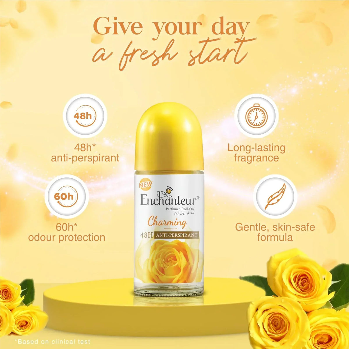 Enchanteur Soft Smooth White Charming Roll On 50ml