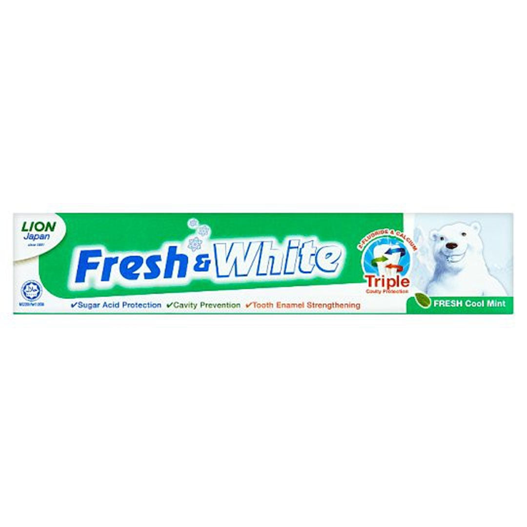 FRESH & WHITE - Fresh Cool Mint Tooth Paste 160gm FRESH & WHITE