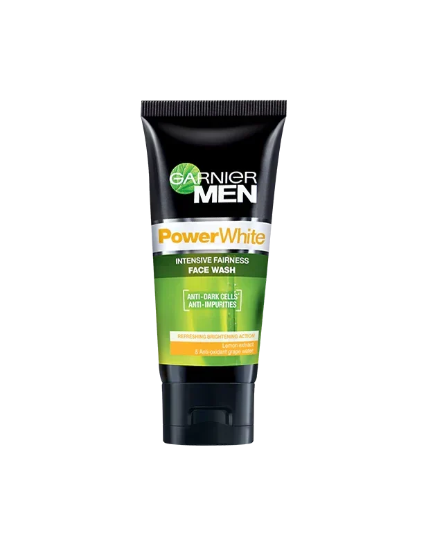 Garnier Men - Power White Face Wash 50 ml - For Brighter Skin Garnier