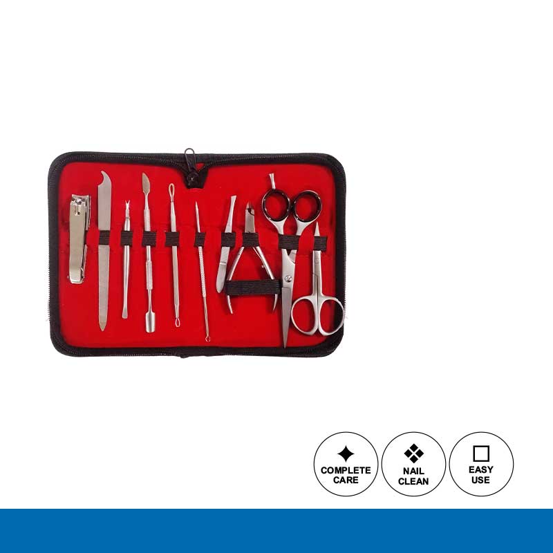 Glamorous Face 10 Pieces Professional Manicure Tool Kit
