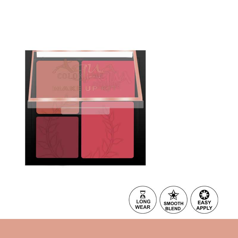 Aqua Color Line 4 Color Blusher Kit