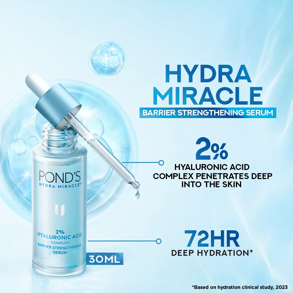 Ponds Hydra Miracle Hyaluronic Acid Complex 2% Serum - 30ml Ponds
