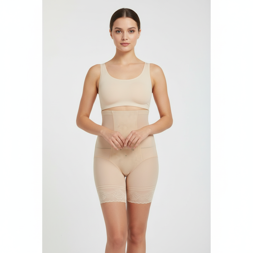 High Waist Thigh Shaper - 8543 Belleza Lingerie