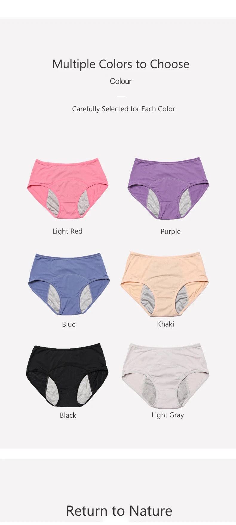 Cotton Period Underwear Panties for Women