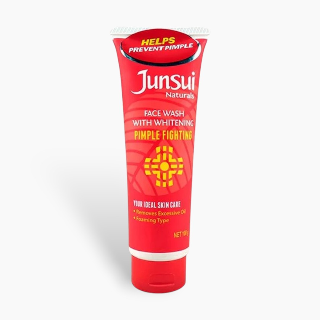 Junsui Natural Pimple Fighting Whitening Face Wash 100g Junsui