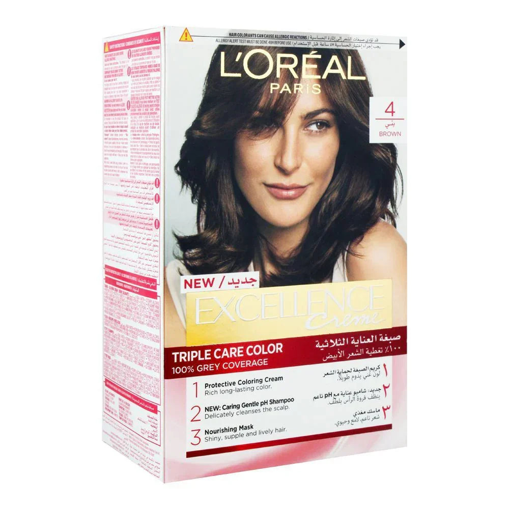 LOreal Paris Excellence Creme Hair Colour #4 Brown L'Oréal