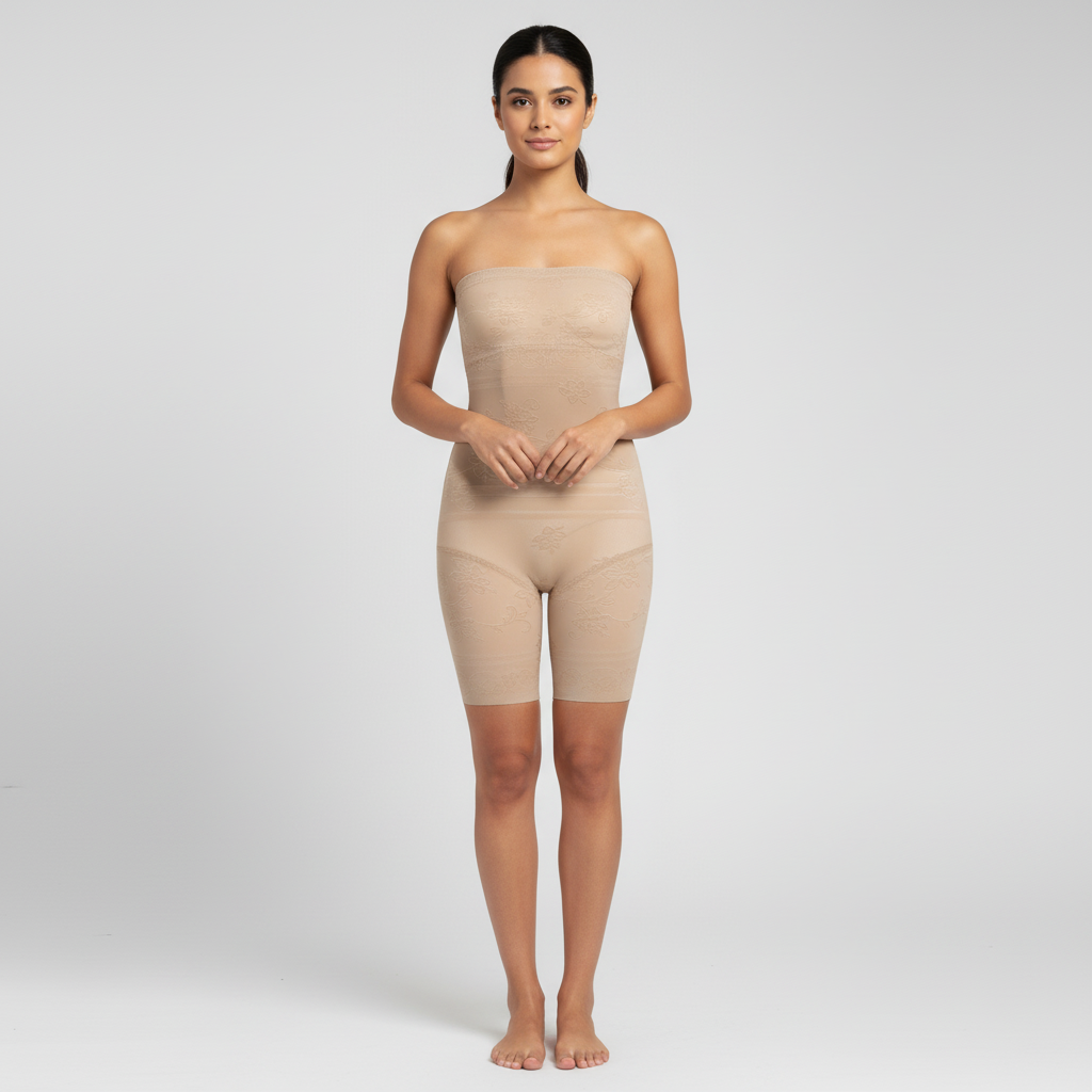 Lower Body Shaper with Waist Band - 8862 Belleza Lingerie