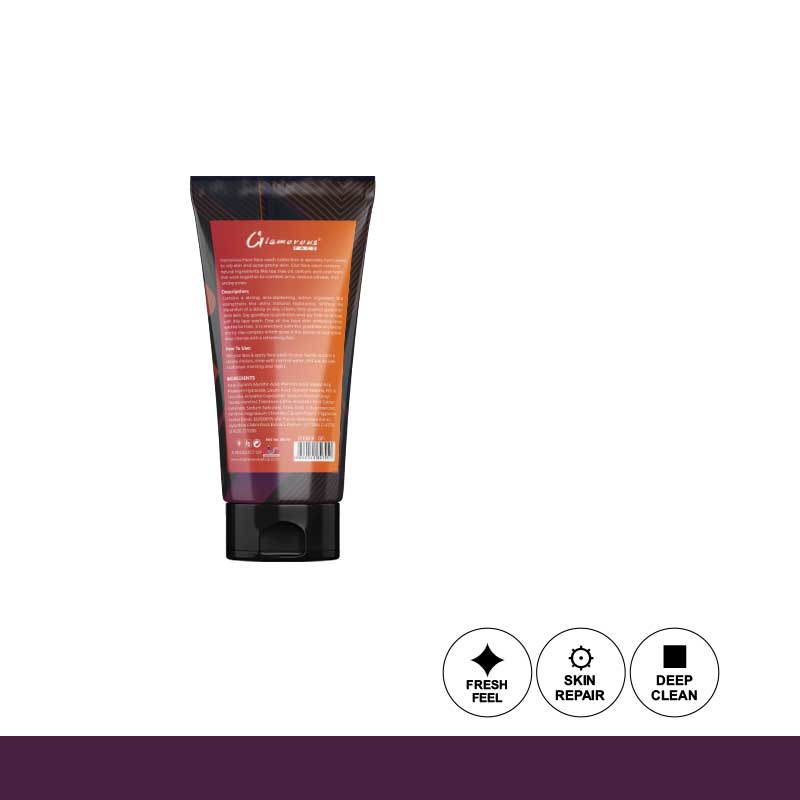 Glamorous Face Men Energy Charge Face Wash – Brightening & Energizing Deep Clean Formula