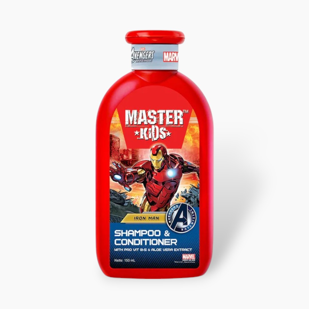 Master Kids Iron Man Shampoo & Conditioner 150ml Master Kids