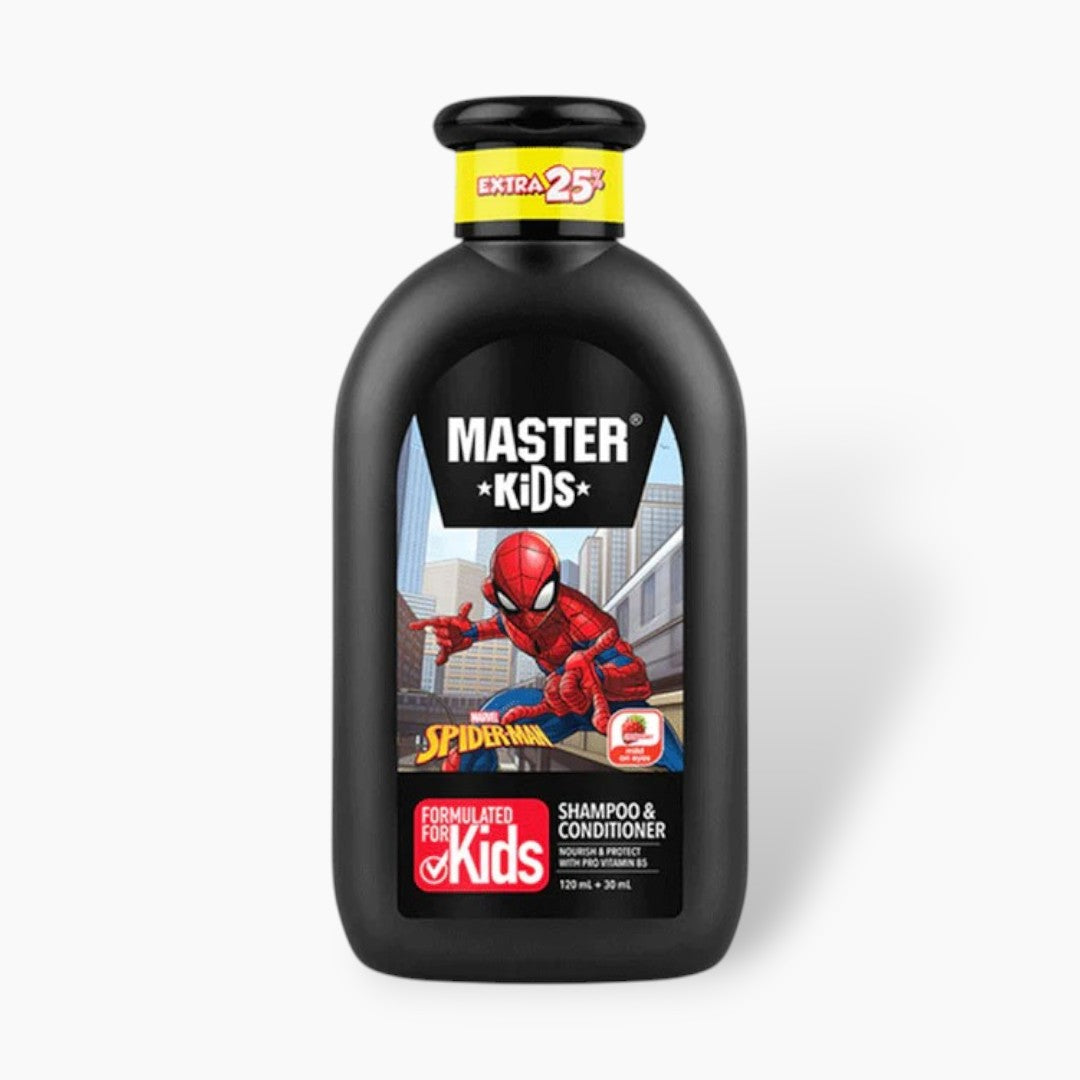 Master Kids Spiderman Hair Shampoo & Conditioner 150ml Master Kids