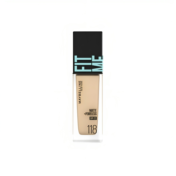 Maybelline Matte Poreless Foundation - 118 Light Beige 30ml Maybelline