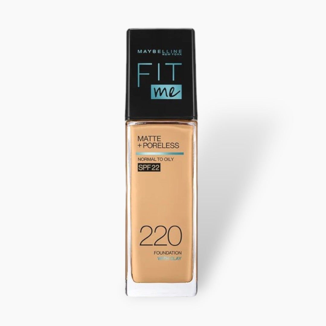 Maybelline Fit Me Matte + Poreless Liquid Foundation SPF 22 - 220 Natural Beige 30ml Maybelline