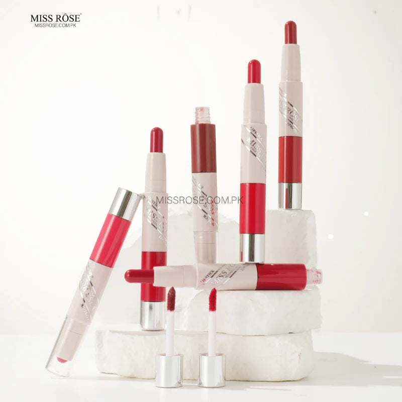 Miss Rose 2 in 1 Lipstick & Lip Gloss