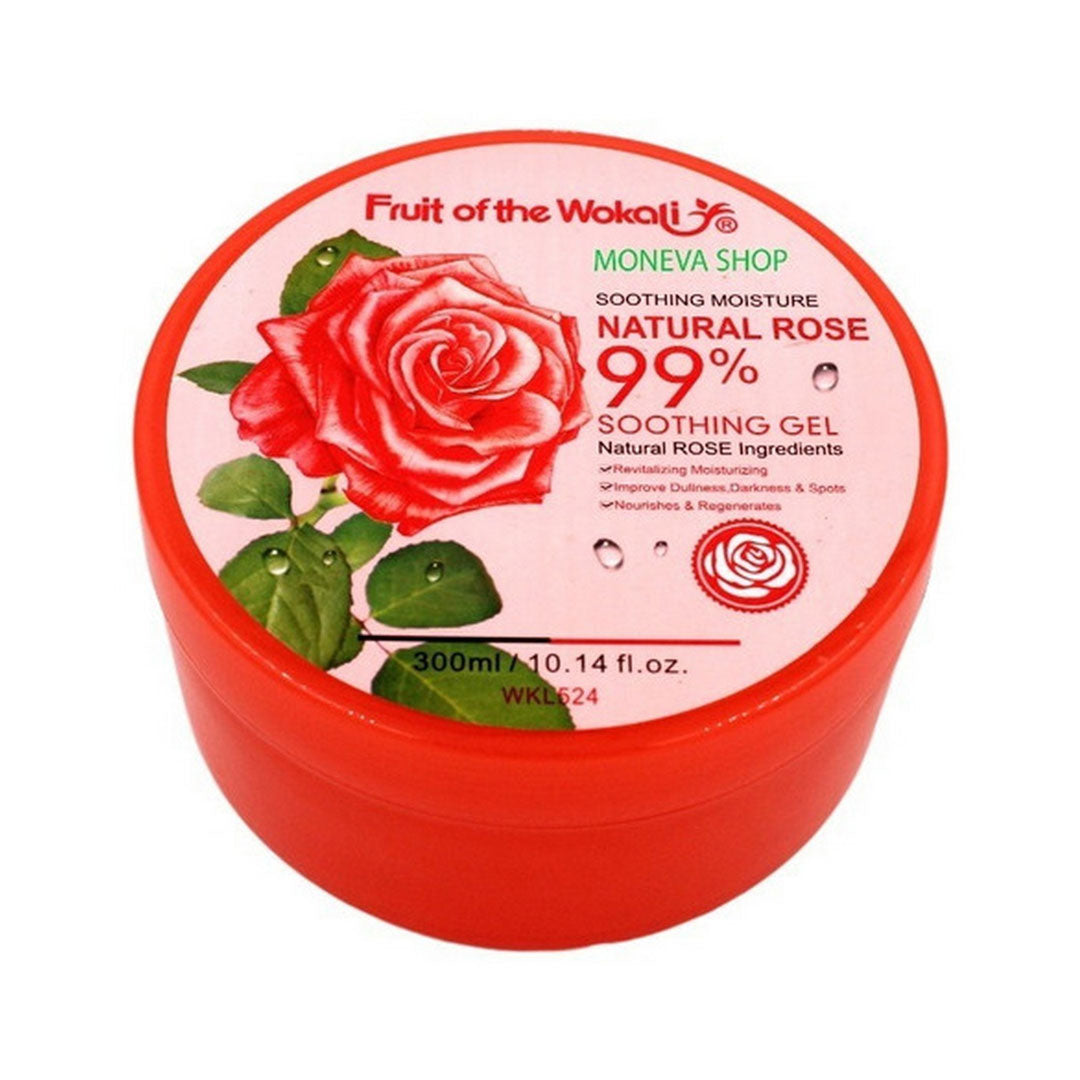 Wokali Natural Rose Moisture Soothing Gel 300ml Wokali
