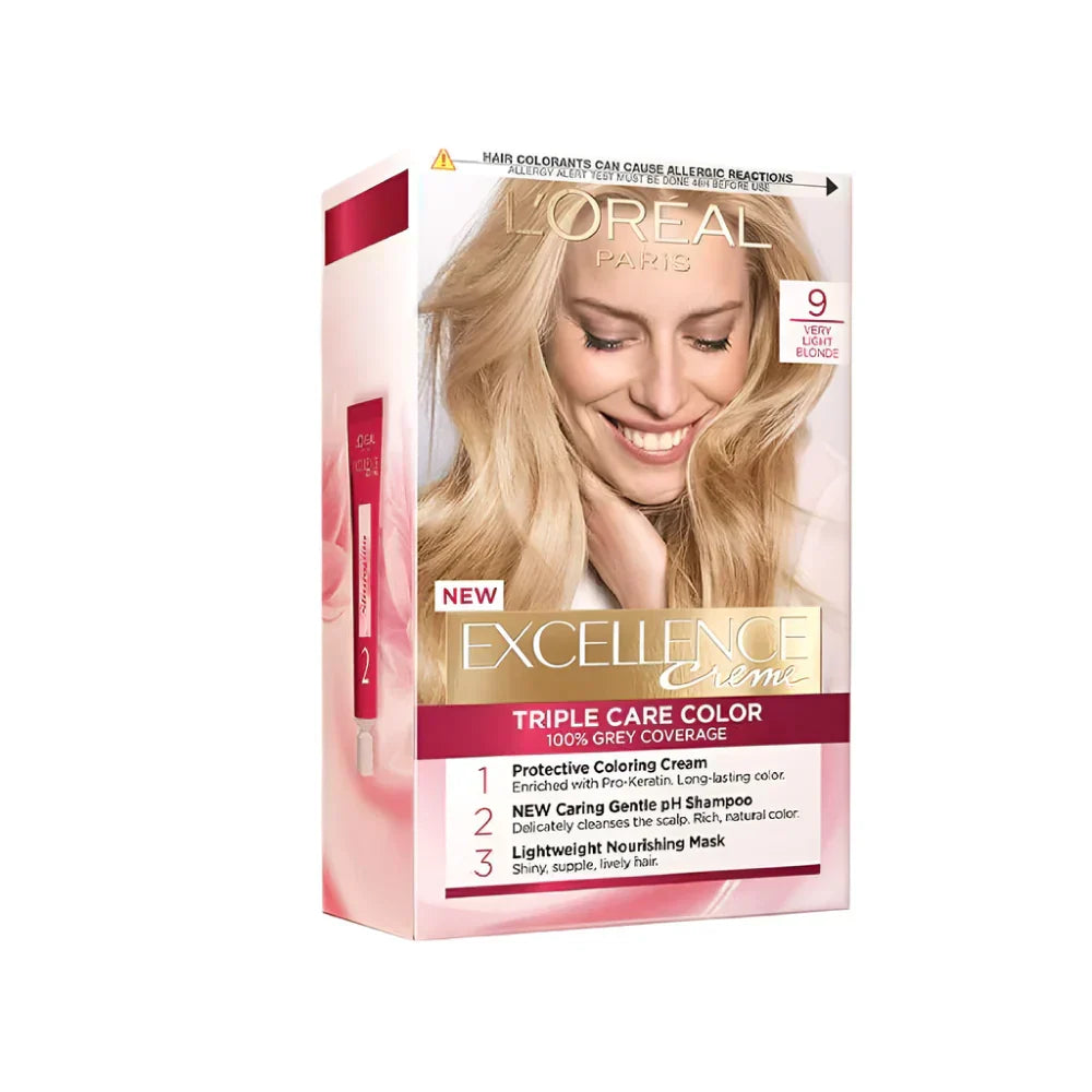 LOREAL EXCELLENCE CREME VERY LIGHT BLONDE 9 PC Loreal