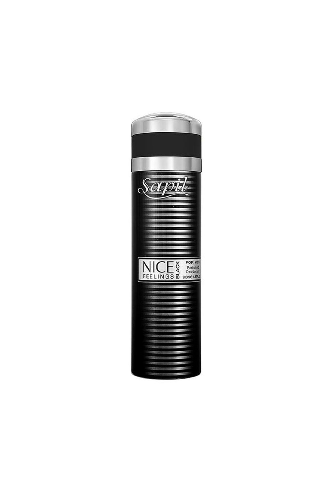 Sapil Men Nice Feelings Black Body Spray 200ml Sapil