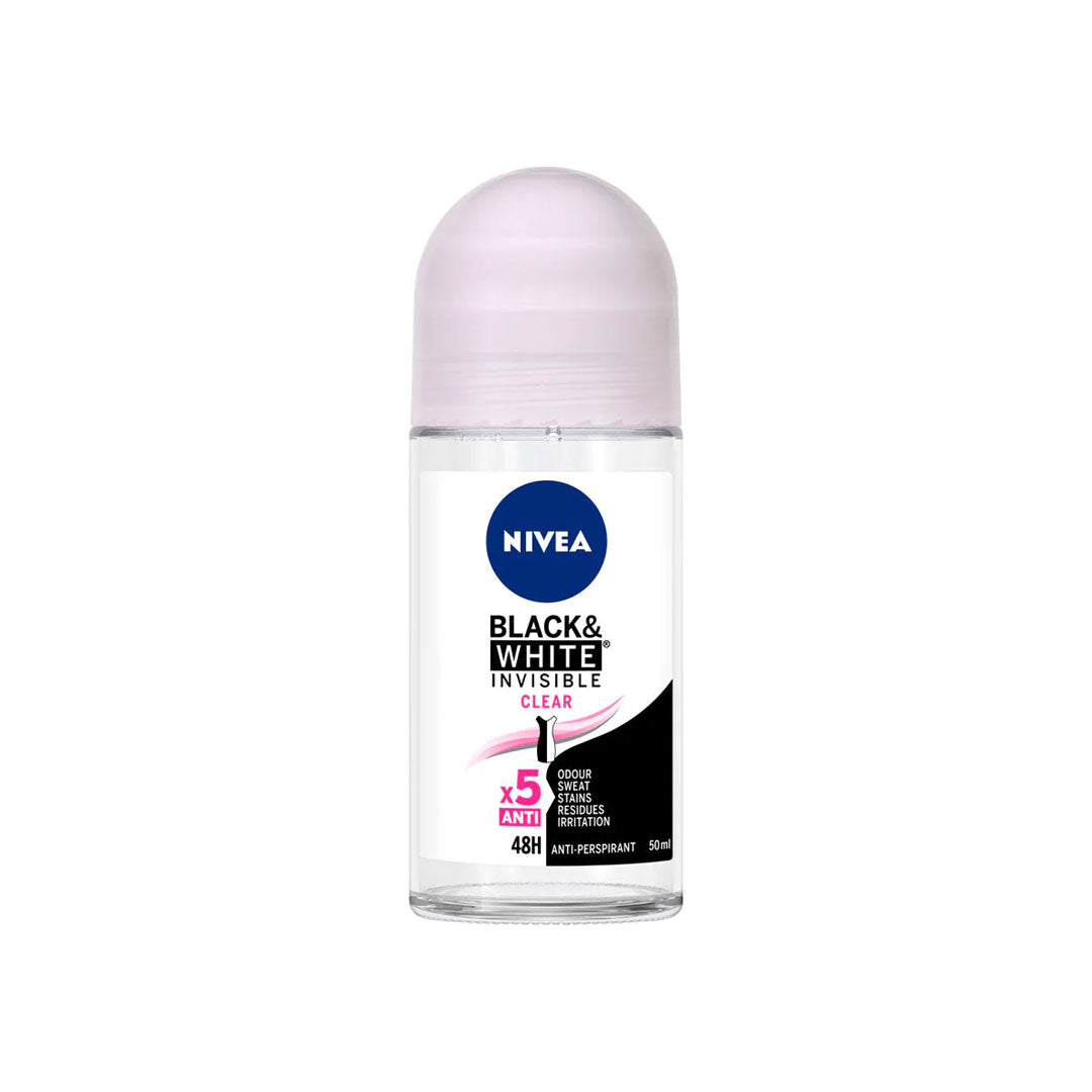 Nivea Women Invisible Black & White Clear Roll On 50ml Nivea