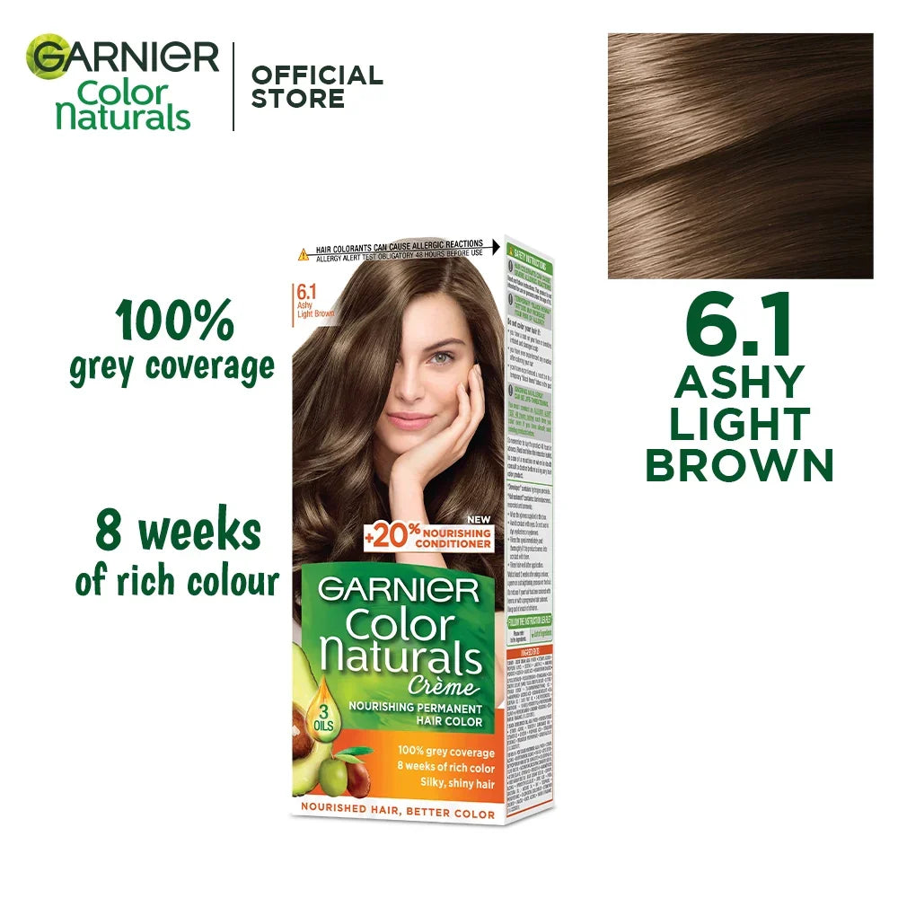 Garnier Color Naturals - 6.1 Ashy Light Brown Garnier Color Natural