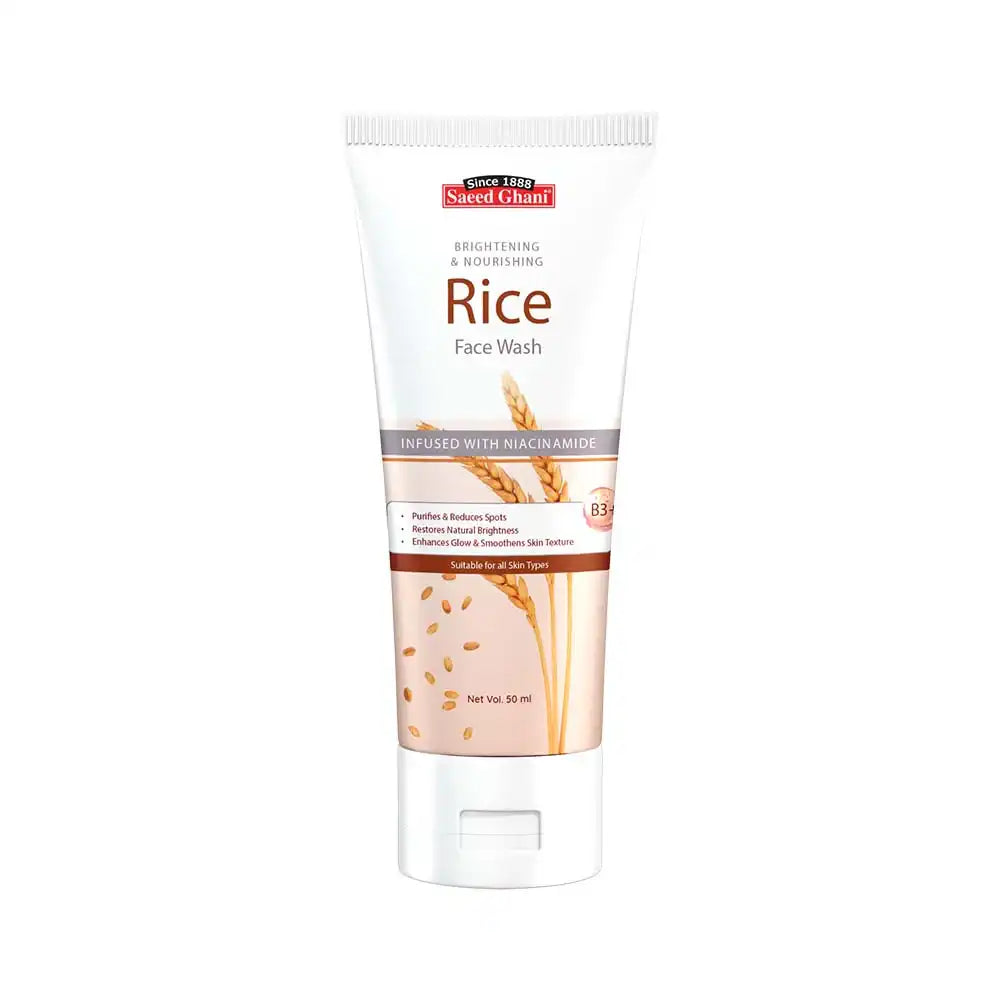 Saeed Ghani Brightening & Nourishing Rice Face Wash
