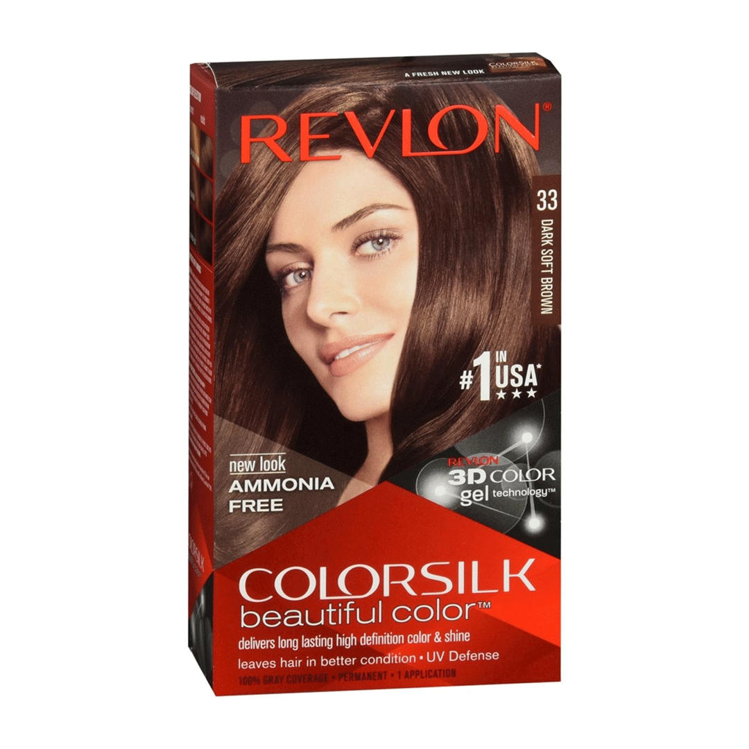Revlon Silk Hair Color - 33 Dark Soft Brown Revlon